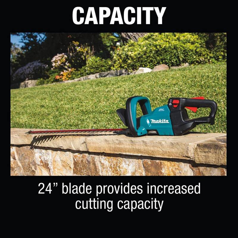 Makita LXT 18V Lithium-Ion Brushless Cordless 24 in. Hedge Trimmer (Tool Only) - XHU07Z