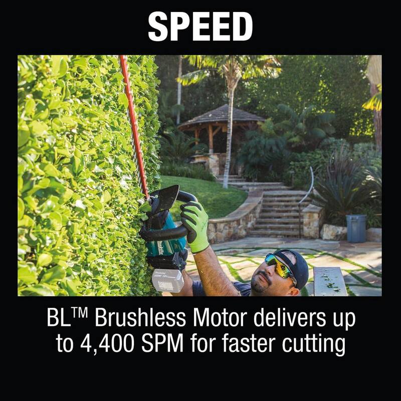 Makita LXT 18V Lithium-Ion Brushless Cordless 24 in. Hedge Trimmer (Tool Only) - XHU07Z