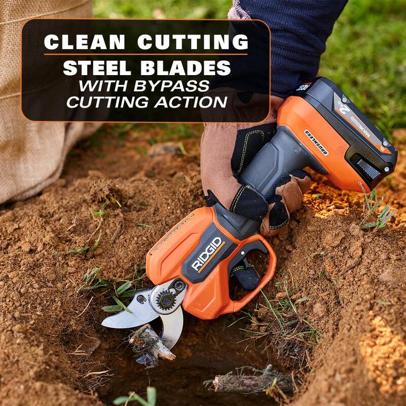 RIDGID 18-Volt Brushless 22 in. Cordless Hedge Trimmer and Pruning Shears (Tool Only) - R01401B-PNR