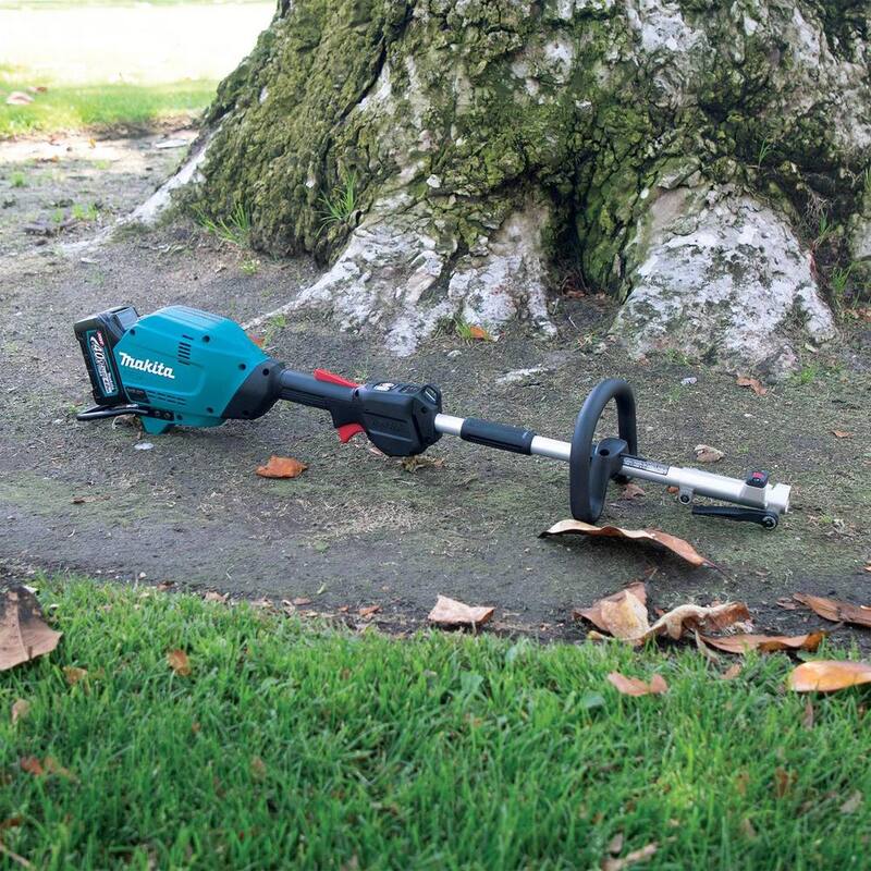 Makita XGT 40V max Brushless Cordless Couple Shaft Power Head Kit with 17 in. String Trimmer Attachment (4.0Ah) - GUX01JM1X1