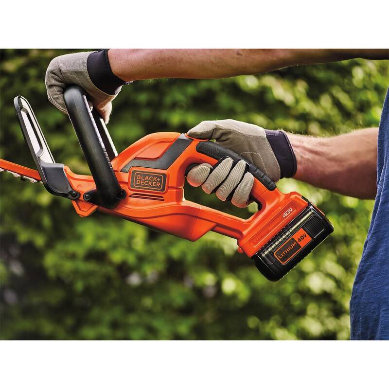 BLACK+DECKER 40V MAX 22in. Cordless Battery Powered Hedge Trimmer Kit with (1) 1.5Ah Battery & Charger - LHT2240C