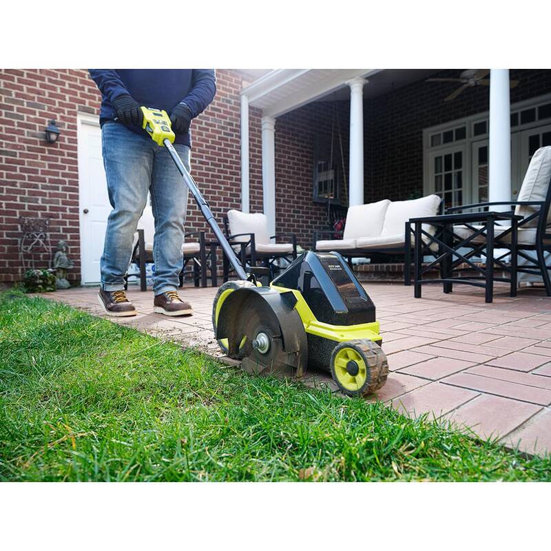 RYOBI 40V HP Brushless Cordless Edger (Tool Only) with Extra Edger Blade - RY40706BTL-AC