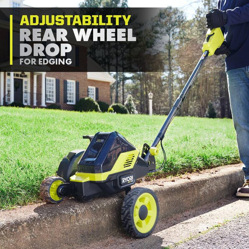 RYOBI 40V HP Brushless Cordless Edger (Tool Only) with Extra Edger Blade - RY40706BTL-AC