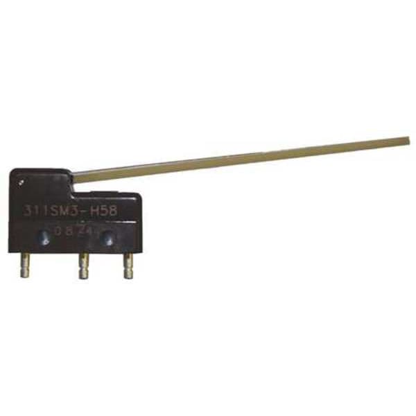 Interruptor de acción rápida en miniatura de Honeywell, actuador de palanca, SPDT, calificación de contacto de 5A @ 240V CA - 311SM3-H58