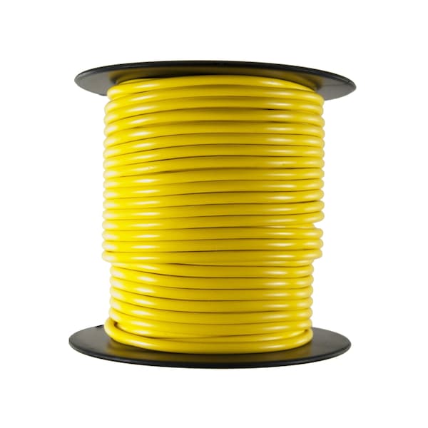 The Best Connection Primary Wire - Rated 80Â°C 12 AWG, Yellow 100 Ft. - 127C