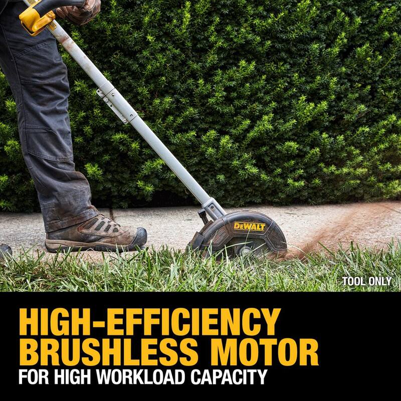 DEWALT 20V MAX Cordless Battery Powered Lawn Edger with 7.5 In. Edger Blade - DCED400BWDZO400