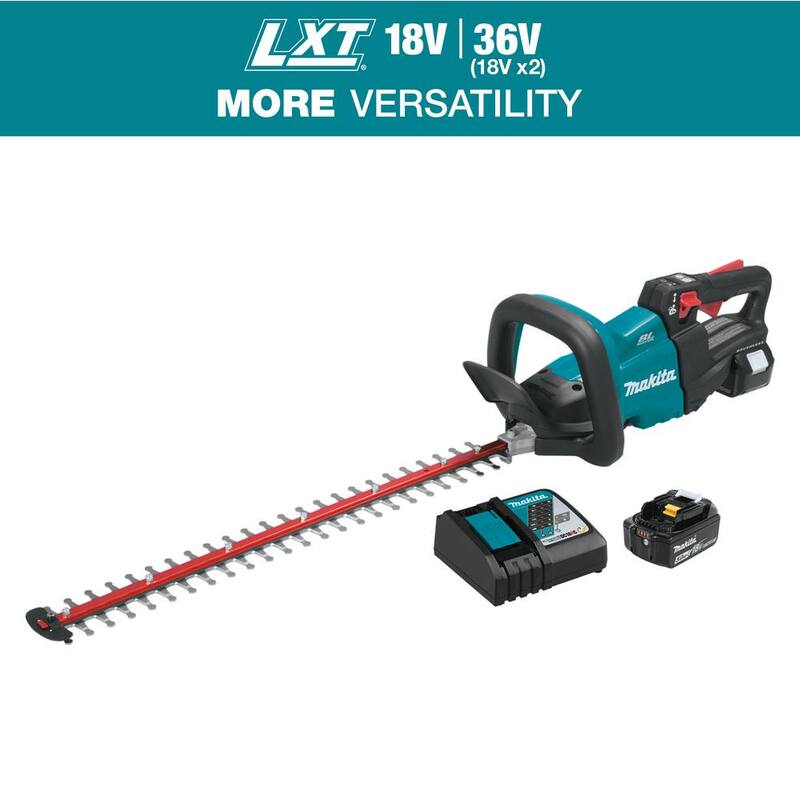 Makita LXT 18V Lithium-Ion Brushless Cordless 24 in. Hedge Trimmer Kit (5.0Ah) - XHU07T