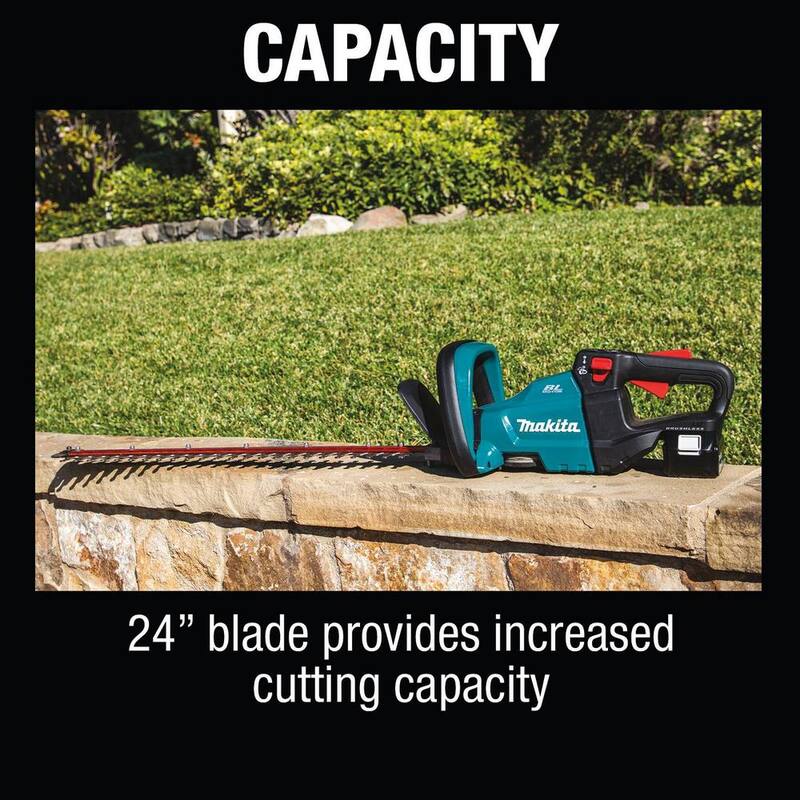 Makita LXT 18V Lithium-Ion Brushless Cordless 24 in. Hedge Trimmer Kit (5.0Ah) - XHU07T