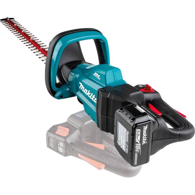 Makita LXT 18V Lithium-Ion Brushless Cordless 24 in. Hedge Trimmer Kit (5.0Ah) - XHU07T
