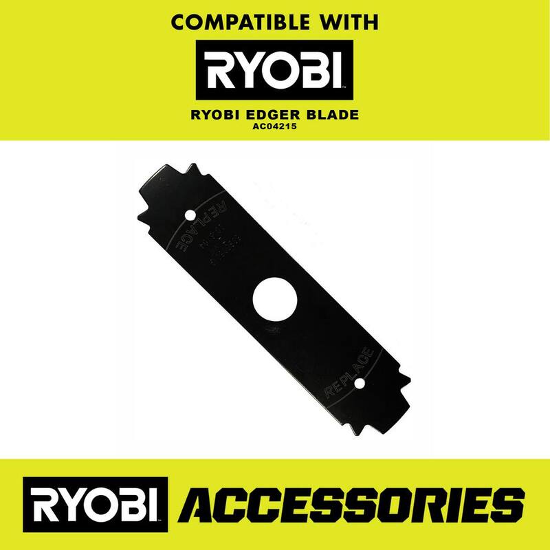 RYOBI 40V HP Brushless Stick Edger (Tool Only) with Extra 3-Pack of Edger Blades - RY40708BTL-AC3
