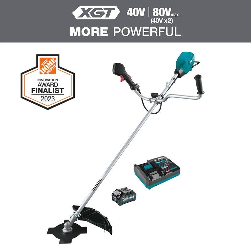 Makita XGT 40V max Brushless Cordless Brush Cutter Kit (4.0Ah) - GRU02M1