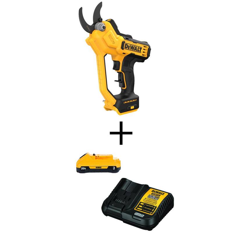 DEWALT 20V MAX Cordless Battery Powered Pruner Kit with (1) 3Ah Battery & Charger - DCPR320BWCB230C