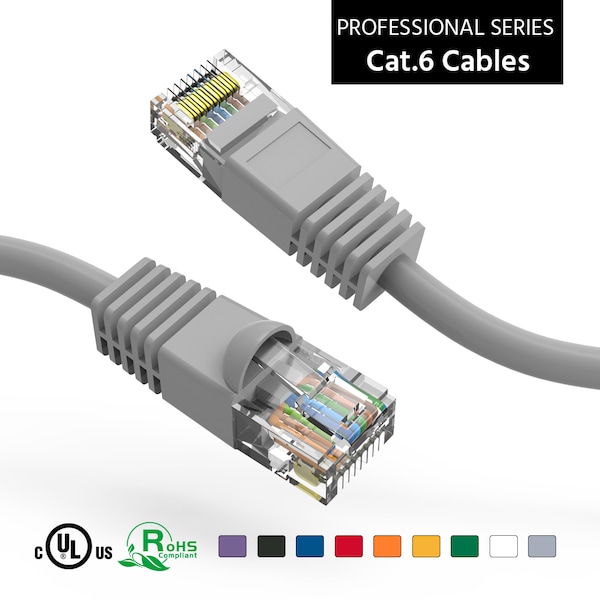 Bestlink Netware CAT6 UTP Ethernet Network Booted Cable- 4ft- Gray - 100700GY