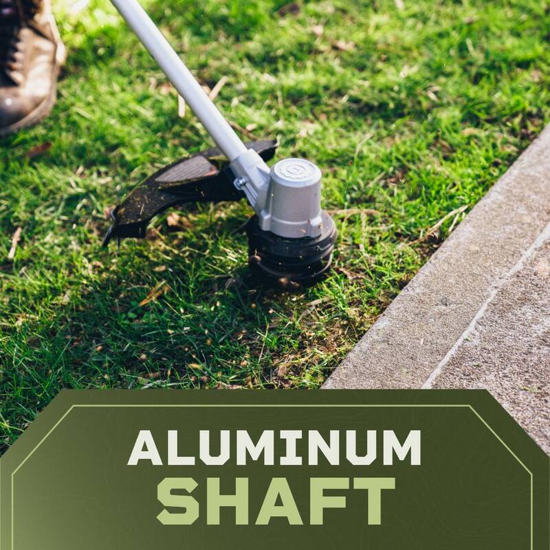 Green Machine 62V Cordless Battery 16” String Trimmer Cut Swath Brushless Motor with quick reload spool and 2.5 Ah Battery and Charger - GMST6200-A