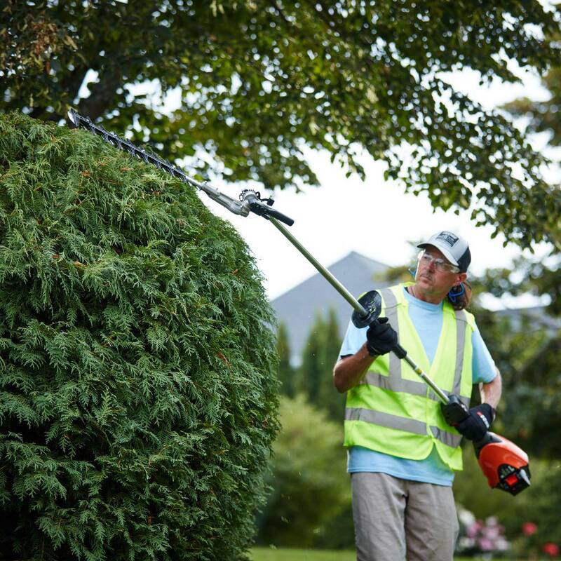 ECHO eFORCE 56V X Series 21 in. Double-Sided Blade Articulating Shafted Hedge Trimmer 5.0Ah Battery and Rapid Charger - DHCA-2600R2