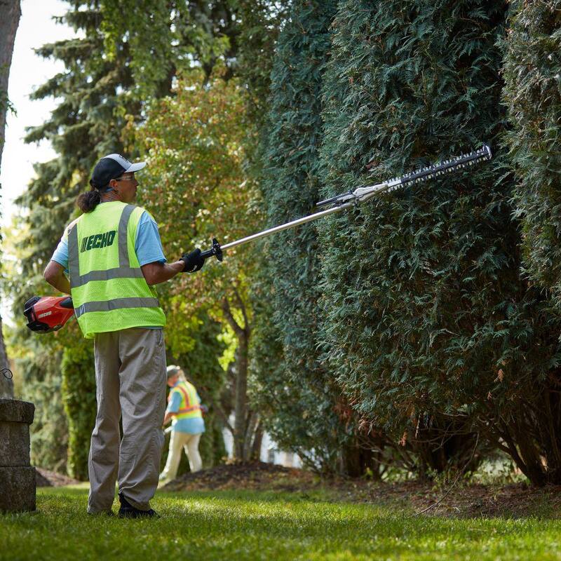 ECHO eFORCE 56V X Series 21 in. Double-Sided Blade Articulating Shafted Hedge Trimmer 5.0Ah Battery and Rapid Charger - DHCA-2600R2