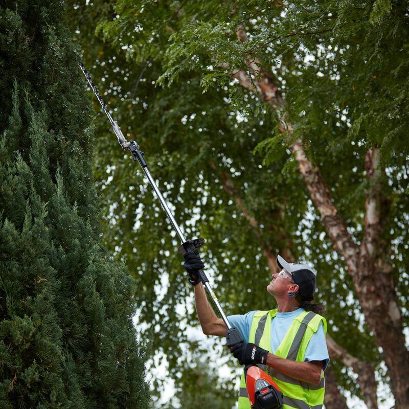 ECHO eFORCE 56V X Series 21 in. Double-Sided Blade Articulating Shafted Hedge Trimmer 5.0Ah Battery and Rapid Charger - DHCA-2600R2