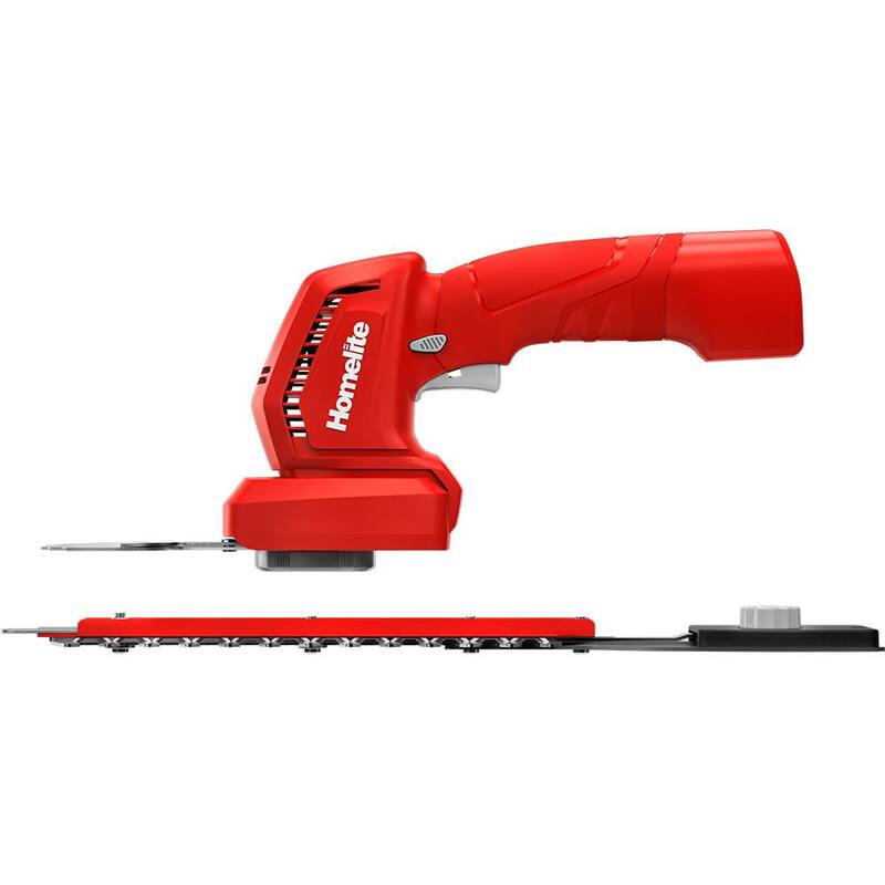 Homelite 12V Lithium Cordless Battery Grass Shear and Shrubber Trimmer with Internal 2.5 Ah Battery and Charger - HOMHT10