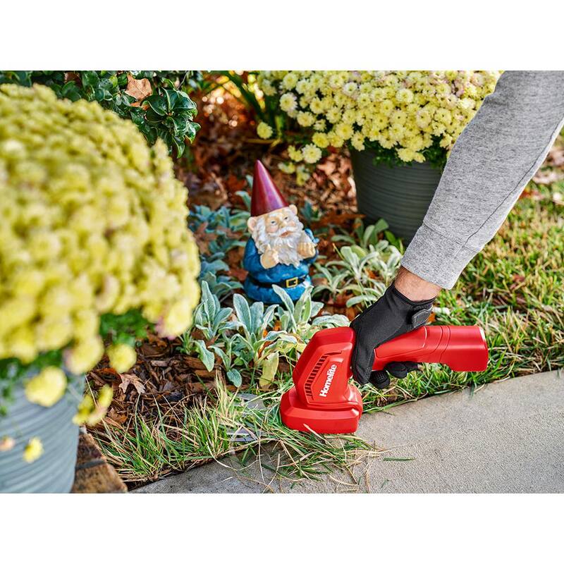Homelite 12V Lithium Cordless Battery Grass Shear and Shrubber Trimmer with Internal 2.5 Ah Battery and Charger - HOMHT10