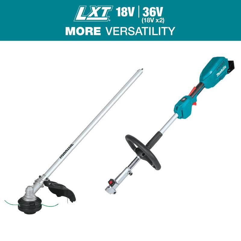 Makita LXT 18V Lithium-Ion Brushless Cordless Couple Shaft Power Head w/13" String Trimmer Attachment, Tool Only - XUX02ZX1