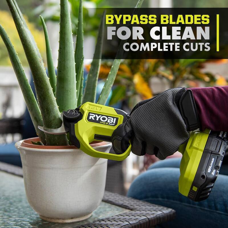 RYOBI ONE+ HP 18V Brushless Cordless Pruner and Cordless Pruning Reciprocating Saw with 2.0 Ah Battery and Charger - P2550-RS
