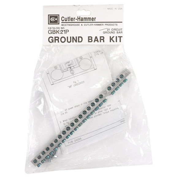 Eaton Cutler-Hammer Bar Ground 21 Terminals - GBK21P