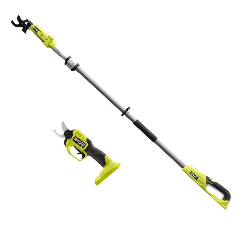 RYOBI ONE+ HP 18V Brushless Cordless Pruner and Cordless Pole Lopper (Tool-Only) (2-Tool) - P2505BTL-P2506BTL