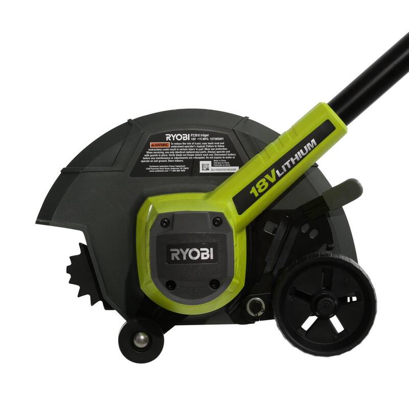 RYOBI ONE+ 18V 9 in. Cordless Battery Edger (Tool Only) with Extra Edger Blade - P2300BTL-AC