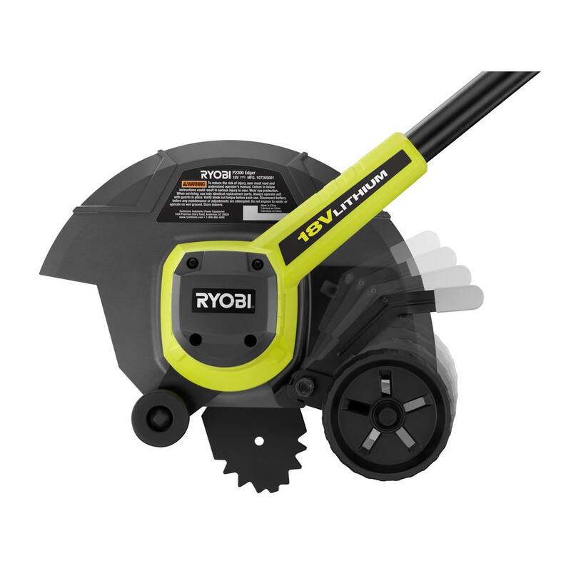 RYOBI ONE+ 18V 9 in. Cordless Battery Edger (Tool Only) with Extra Edger Blade - P2300BTL-AC