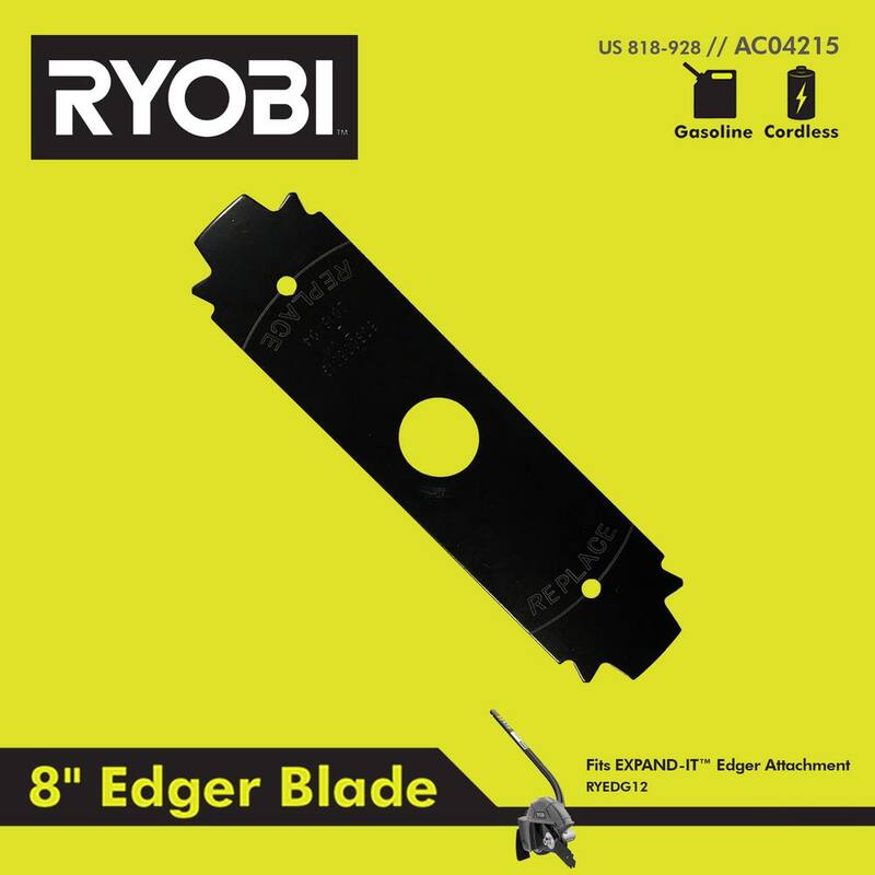 RYOBI ONE+ 18V 9 in. Cordless Battery Edger (Tool Only) with Extra Edger Blade - P2300BTL-AC