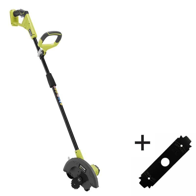 RYOBI ONE+ 18V 9 in. Cordless Battery Edger (Tool Only) with Extra Edger Blade - P2300BTL-AC
