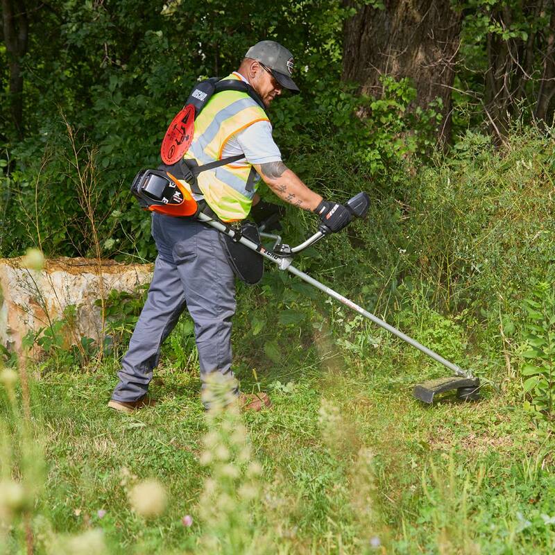 ECHO eFORCE 56V X Series 17 in. Brushless Cordless Battery String Trimmer/Brushcutter with 5.0 Ah Battery and Rapid Charger - DSRM-2600UR2
