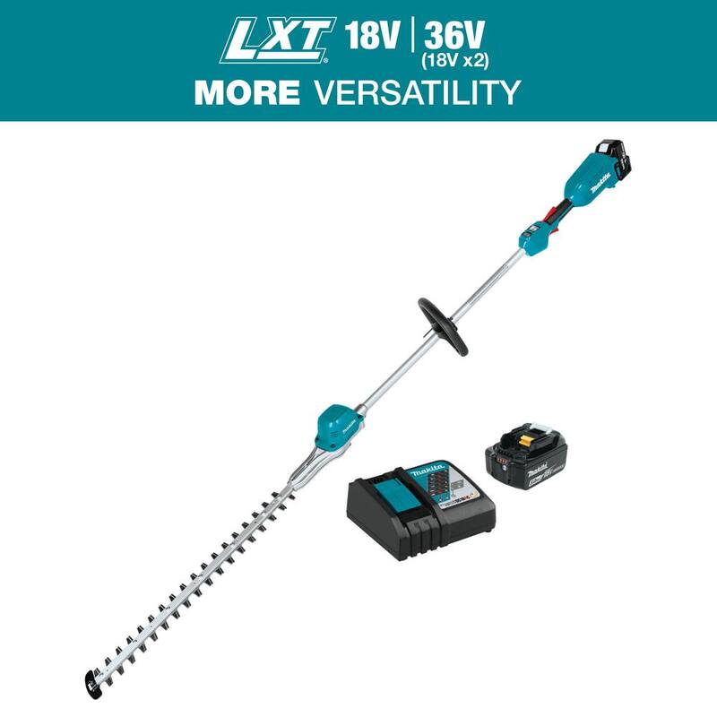 Makita LXT 18V Brushless 24 in. Pole Hedge Trimmer Kit (5.0 Ah) - XNU02T