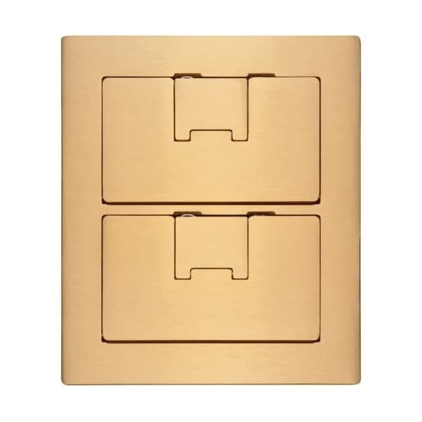 Carlon Electrical Box Cover, 2 Gangs, Rectangular, Non-Metallic - E9762B