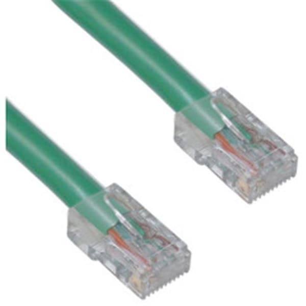 Cable de parche Ethernet Cat5e verde sin botas de Cable Wholesale; 7 pies - 10X6-15107