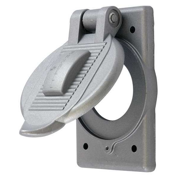Hubbell Wiring Device-Kellems Weatherproof Cover, 1 Gang, Cast Aluminum - HBL3393