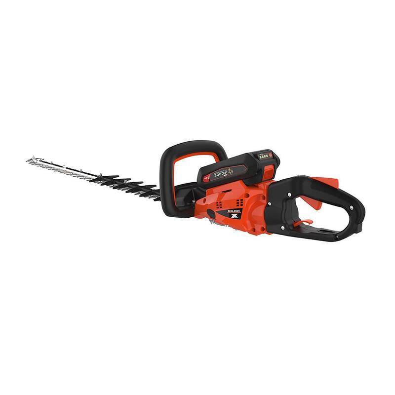 ECHO eFORCE 28 in. 56-Volt X Series Double-Sided Cordless Battery Powered Hedge Trimmer with 2.5Ah Battery and Rapid Charger - DHC-2800R1