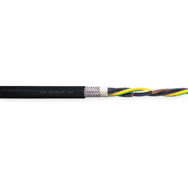 Chainflex 16 AWG 4 Conductor Continuous Flex Power Cable 1000V BK - CF31-15-04-25