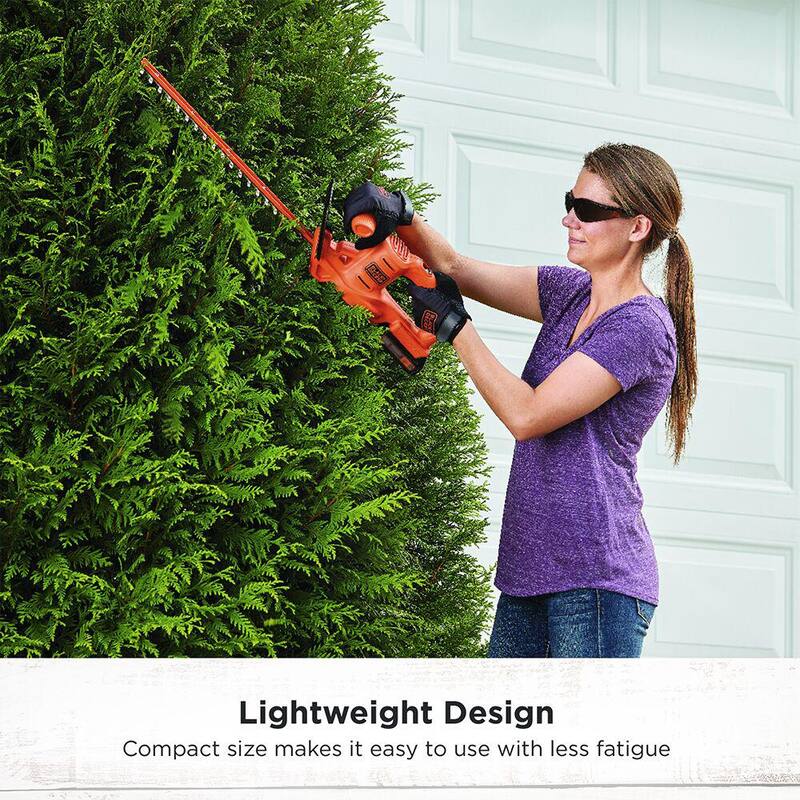 BLACK+DECKER 20V MAX Cordless Battery Powered Hedge Trimmer Kit and 20V Cordless Electric Pruner with (2) 1.5Ah Battery & Chargers - LHT218C1WR320C1