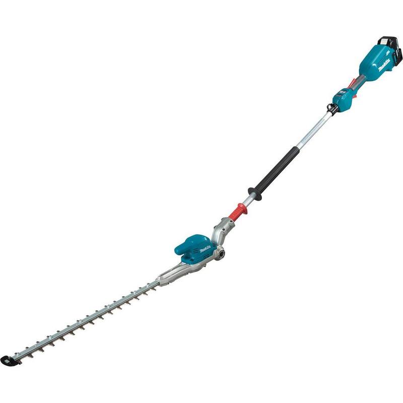 Makita LXT 18V Lithium-Ion Brushless 20 in. Articulating Pole Hedge Trimmer Kit (5.0 Ah) with LXT 18V Battery Pack 5.0Ah - XNU01T-BL1850B