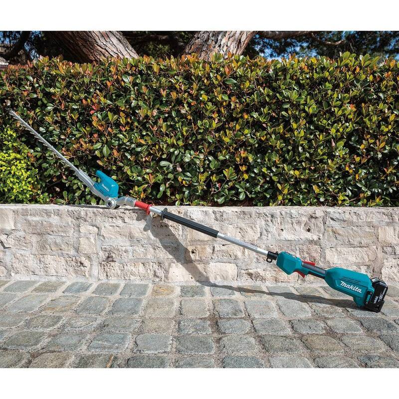 Makita LXT 18V Lithium-Ion Brushless 20 in. Articulating Pole Hedge Trimmer Kit (5.0 Ah) with LXT 18V Battery Pack 5.0Ah - XNU01T-BL1850B