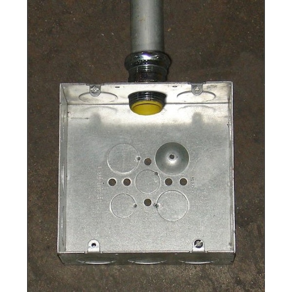 Southwire Electrical Box, 84 cu in, Square Box Type, 6 Gangs, Steel, Square Shape - 6250-1