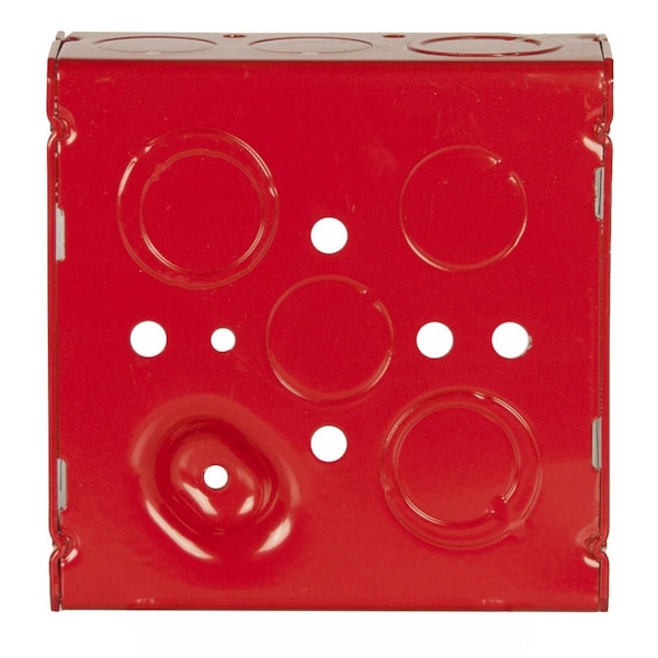 Raco Electrical Box, 21 cu in, Square Box Type, 2 Gangs, Galvanized Steel, Square Shape - 911-9