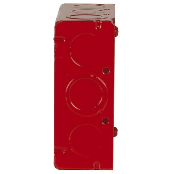 Raco Electrical Box, 21 cu in, Square Box Type, 2 Gangs, Galvanized Steel, Square Shape - 911-9