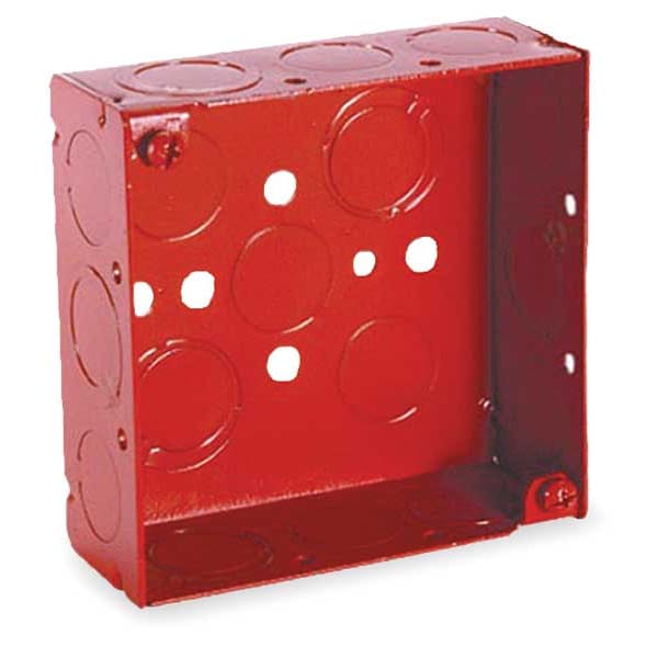 Raco Electrical Box, 21 cu in, Square Box Type, 2 Gangs, Galvanized Steel, Square Shape - 911-9