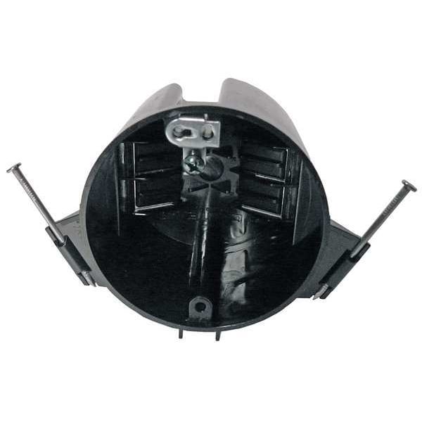 Cantex Electrical Box, 18 cu in, Ceiling Box Type, 1 Gang, Polycarbonate, Round Shape - EZ18CNGR