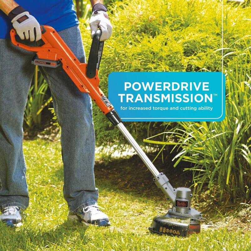 BLACK+DECKER 20V MAX Cordless 2-in-1 String Trimmer/Edger and 90 MPH 320 CFM Leaf Blower with (2) 2Ah Battery & Chargers - LST300WBBL700D1