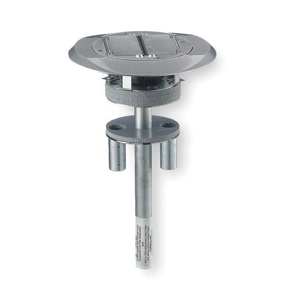 Hubbell Wiring Device-Kellems Poke-Through Box, 27 cu in, Wiring Box Type, 1 Gang, Steel, Round Shape - S1PT4X4AL