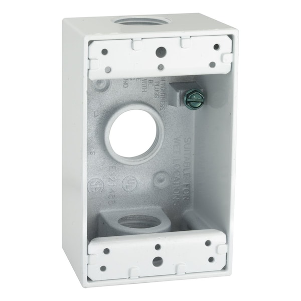 Bell Outdoor Weatherproof Electrical Box, Gang Box Type, Aluminum - 5324-1
