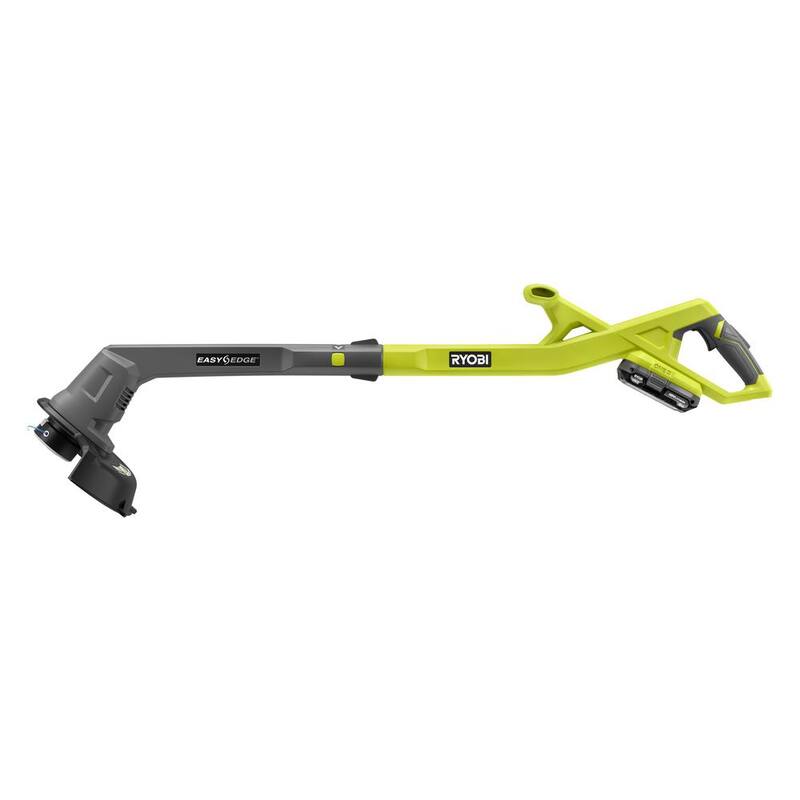 RYOBI ONE+ 18V 10 in. Cordless Battery String Trimmer/Edger 2.0 Ah Battery and Charger kit with ONE+ 0.065 Spool (3-Pack) - PCLST01K-AC14RL3A
